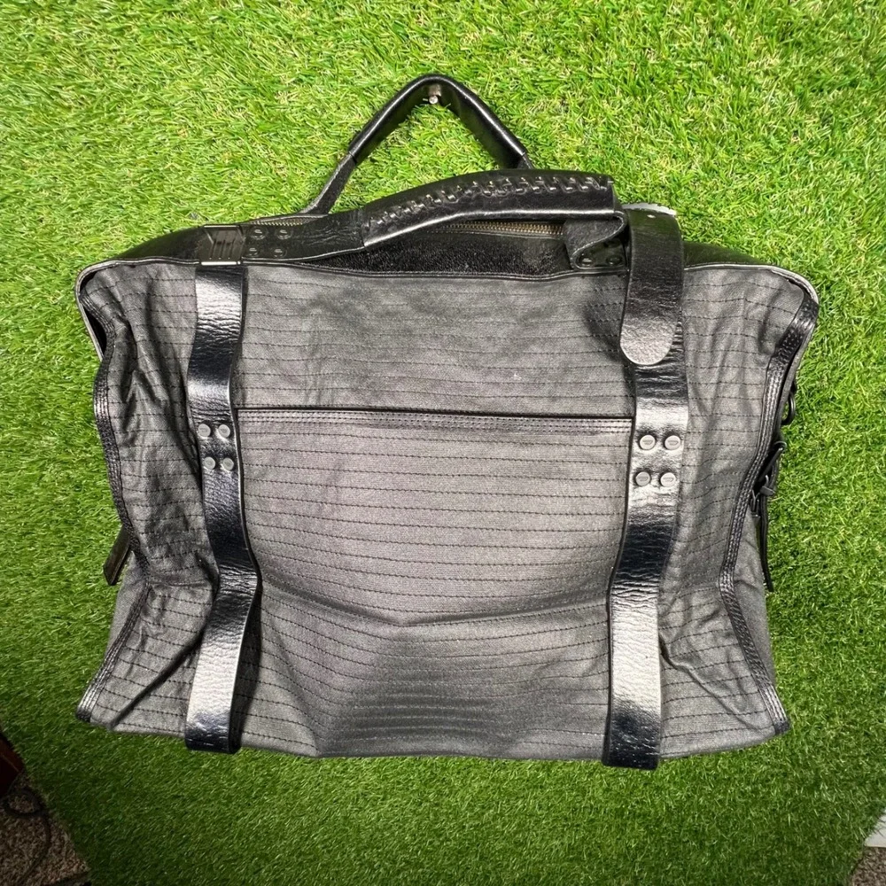 Diesel Down Under Victoria Black Canvas Leather Satchel Bag 00X993PR377 T8013